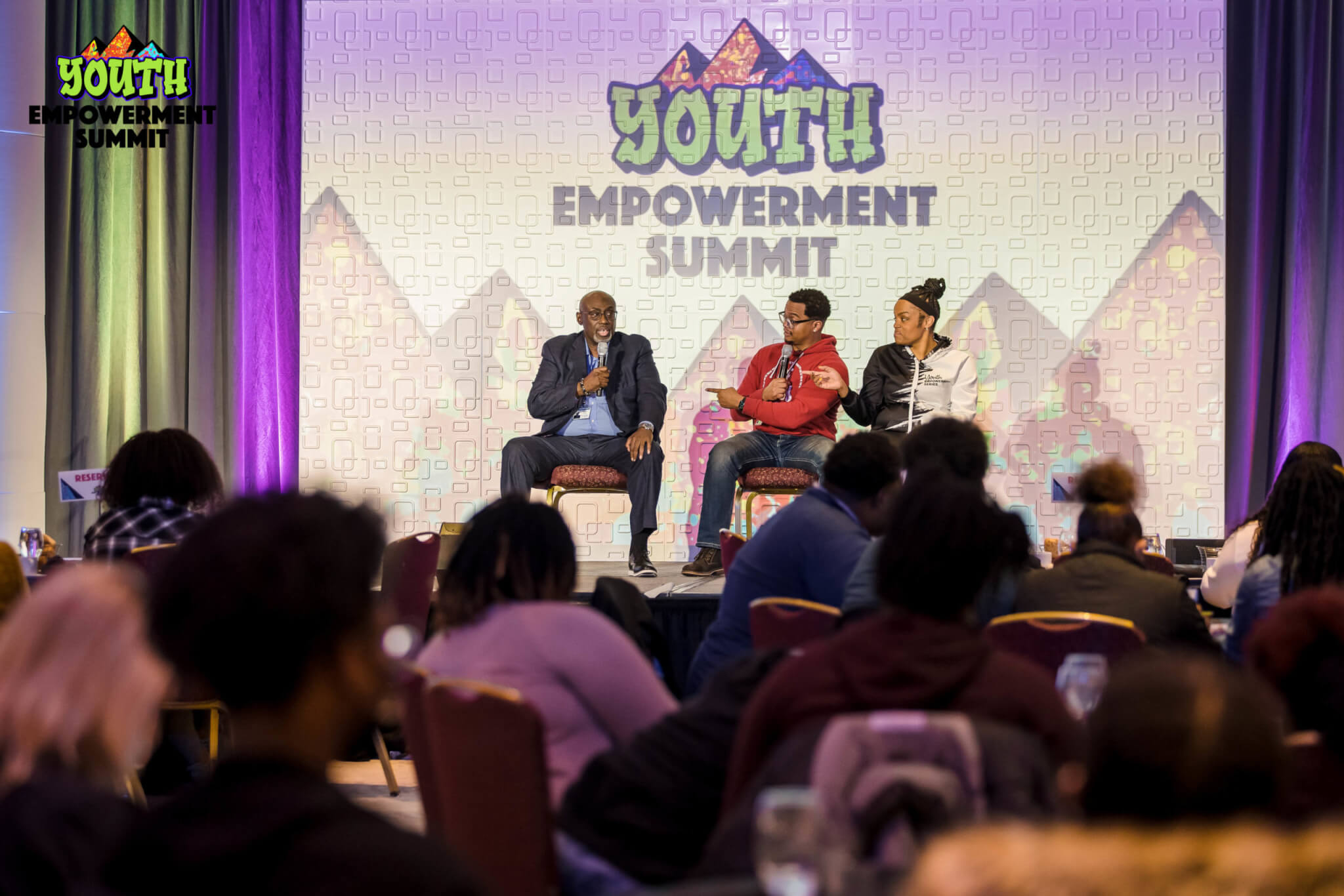 SDC CEO Dr. Hinton and Keynote Speakers answering questions at the 2022 Youth Empowerment Summit 