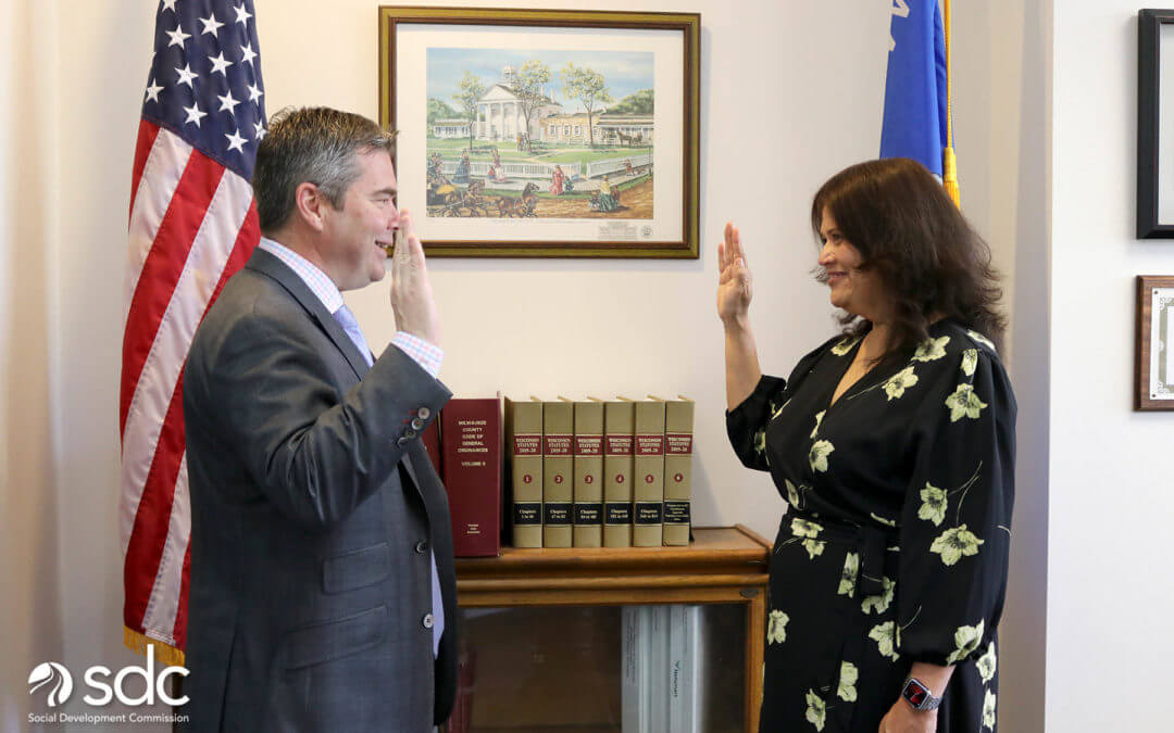 Serina Chavez Sworn in as SDC District 5 Commissioner